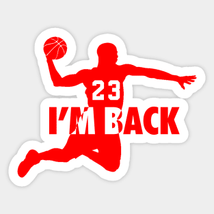 Michael Jordan I'm back 23 Sticker